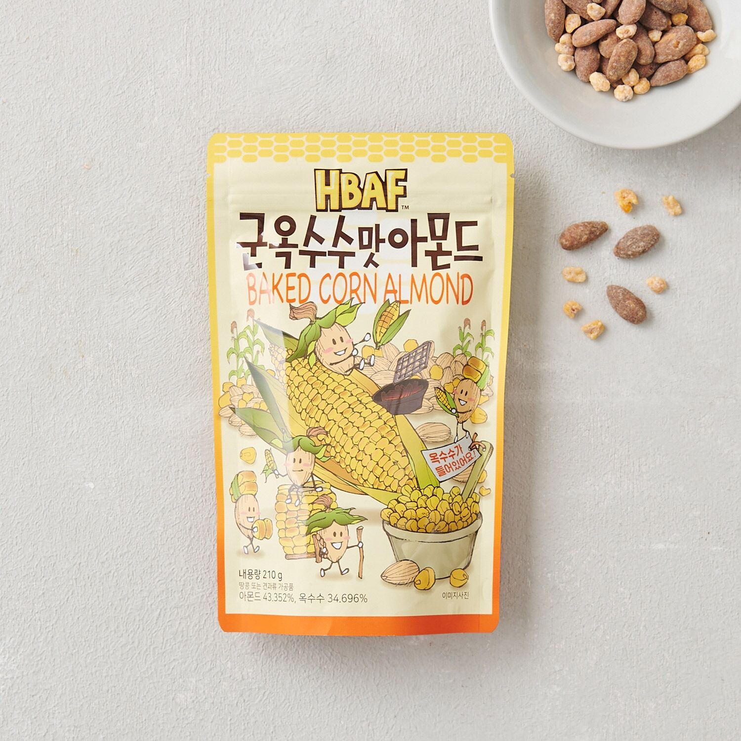 HBAF Baked Corn Almond 190g